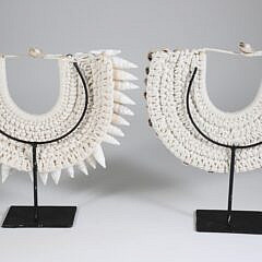 Two Bali Shell Bibs