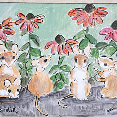 Katherine Seeler Oil on Canvas “Mice”