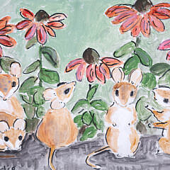 Katherine Seeler Oil on Canvas “Mice”