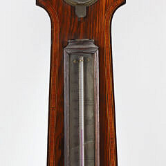 Fresolili Frowbridge Inlaid Mahogany Banjo Barometer, 19th Century