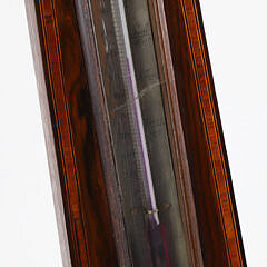 Fresolili Frowbridge Inlaid Mahogany Banjo Barometer, 19th Century