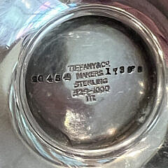 Vintage Tiffany & Co. New York Sterling Silver Cocktail Shaker and 12 Martini Cups