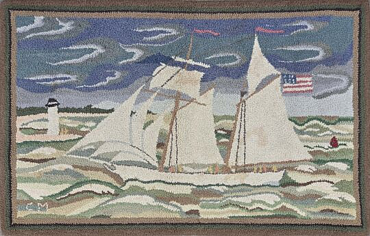 McAdoo Hand Dyed Hooked Rug