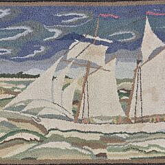 McAdoo Hand Dyed Schooner Hooked Rug