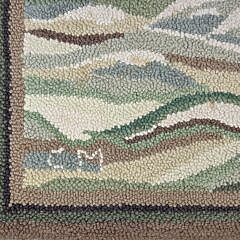 McAdoo Hand Dyed Schooner Hooked Rug