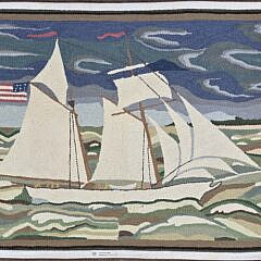 McAdoo Hand Dyed Schooner Hooked Rug