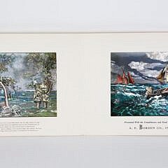 Lionel Barrymore “Masterpiece Color Etching Prints” Folio with 4 Prints