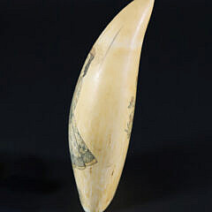 Polychrome Scrimshaw Whale Tooth, 19th Century