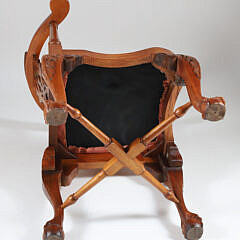 Georgian Style Mahogany Corner Chair, 20th Century