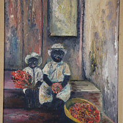 Peter Guarino Oil Painting “Flower Sellers”