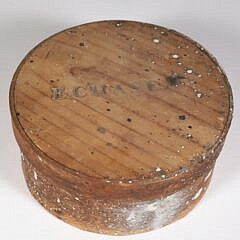 E. Chase Nantucket Round Pantry Box, 19th Century
