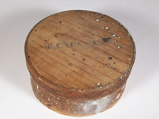 E. Chase Nantucket Round Pantry Box, 19th Century