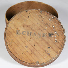 E. Chase Nantucket Round Pantry Box, 19th Century