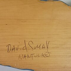 David Small Carved & Painted Folk Art Nantucket Pirate Plaque