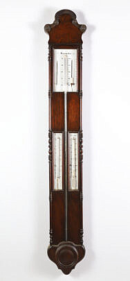 Early 19th Century Carved Mahogany Barometer