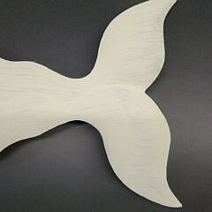 Folk Art Carved and Painted Moby Dick Sperm Whale Plaque
