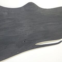 Large Folk Art Carved and Painted Sperm Whale Plaque