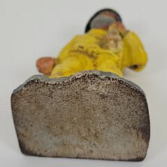 Antique Cast Iron Old Salt Fisherman Doorstop