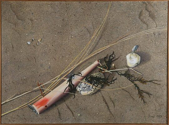 151-3299 Carol Sims Acrylic on Canvas Bluefish Lure A_IMG_7491