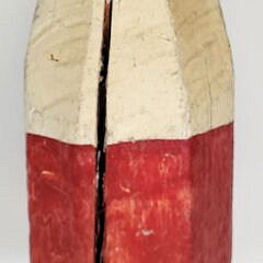 Vintage Folk Art Sperm Whale Wooden Buoy Whimsical Carving