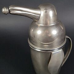Vintage Art Deco Style Silver Plated Penguin Cocktail Shaker