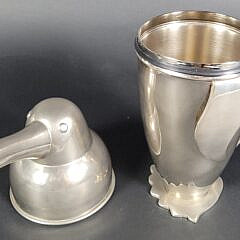 Vintage Art Deco Style Silver Plated Penguin Cocktail Shaker