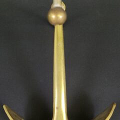 Vintage Solid Brass Anchor Paperweight Decoration