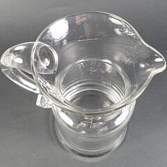 Vintage Simon Pearce Handblown Clear Glass Drink Pitcher