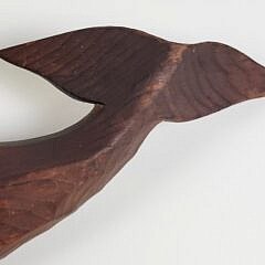 Vintage Folk Art Hand Carved Sperm Whale Plaque