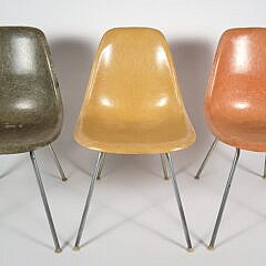 Three Eames for Herman Miller Fiberglass Shell Chairs