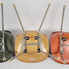 Three Eames for Herman Miller Fiberglass Shell Chairs