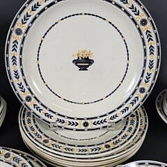 Antique Wedgwood Porcelain “The Etruria” Pattern Partial Dinner Service