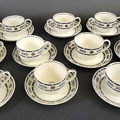 Antique Wedgwood Porcelain “The Etruria” Pattern Partial Dinner Service