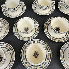 Antique Wedgwood Porcelain “The Etruria” Pattern Partial Dinner Service