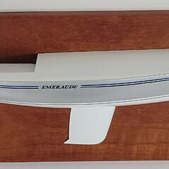 Vintage Racing Yacht Emeraude Half Hull Builders Model