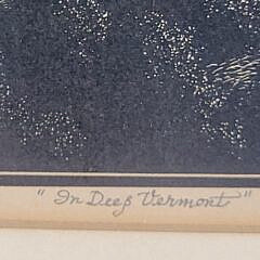 Asa Cheffetz (1896-1965) Wood Engraving Print “In Deep Vermont”