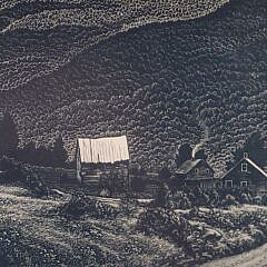 Asa Cheffetz (1896-1965) Wood Engraving Print “In Deep Vermont”