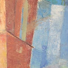 California Mission Cubist Expressionist Modern Painting