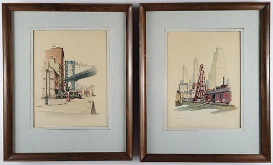 1599-1865 Stimmel NYC Watercolors A
