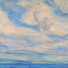 Maud Millicent Greenwood Clapp “The Wake” Nantucket Seascape Painting