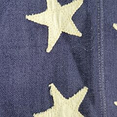 Vintage World War Two Era 48 Star United States American Flag