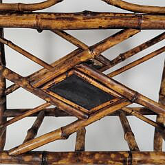 Antique 19th C. Bamboo and Lacquer Magazine Newspaper Rack