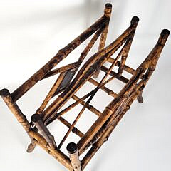 Antique 19th C. Bamboo and Lacquer Magazine Newspaper Rack