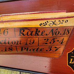 Vintage Paint Decorated Osprey 1856 Shipbuilder’s Half Hull Model