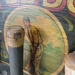 Vintage Marylebone Cricket Club Paint Decorated Bat Rack