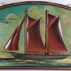Vintage Windjammer Margaret Johnson Eastport Maine Nautical Advertising Sign