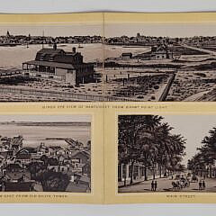 Rare Late 19th C. Nantucket Souvenir Fold Out Illustrated Booklet