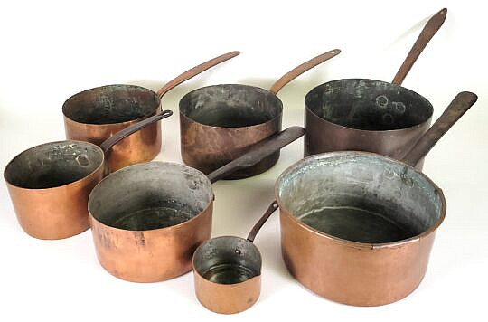 1622-1865 Copper Pans A