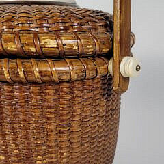 Vintage 1976 Paul Whitten Nantucket Basket Purse