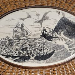 Vintage 1976 Paul Whitten Nantucket Basket Purse